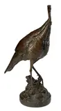 Walter T. Matia, Wild turkey, 1988, bronze with brown patina