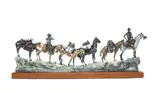 Earle Erik Heikka, Successful, polychromed bronze with wooden base