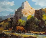 Olaf Wieghorst, Mountain creek