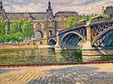Gustave Cariot, Pont du Carrousel, 1934, oil on canvas