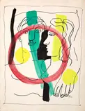 Fernand Léger, L'amour nous annule, c. 1952, ink and gouache on paper