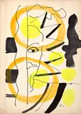 Fernand Léger, Armoirie pour une arrivé, c. 1952, ink, gouache and pencil on paper