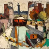 Claude Venard, La gare