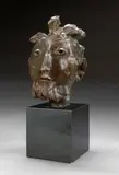 David Aronson, Entertainer II, 1969-1978, bronze with brown patina on lacquered wood base
