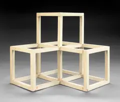 Untitled (maquette for Steel Structure) by Sol LeWitt, c. 1975, sold May 2010