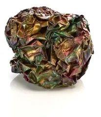 Untitled by John Chamberlain, 1974, aluminum foil with polyester resin and paint, sold May 2010