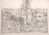 Larry Rivers, Kinko the Nymph, 1975 - 1976, pencil on paper collage