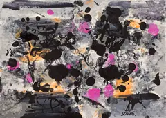 Scrivo, Life's different roads #280473, 1973, acrylic on board