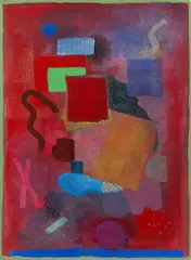 Untitled by Robert Natkin, c. 1980, acrylic on paper, sold May 2010