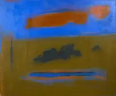 Esteban Vicente, Lower, 1989, oil on canvas