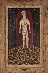 Untitled by Ray Smith, 1985, oil on panel in artist's frame, offered May 2010