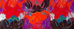 Dante's Promenade, 1984 (triptych) by Norman Bluhm, oil on canvas, sold May 2010
