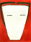 Philip Smith, Mask, 1982, acrylic on canvas
