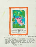 Elizabeth Peyton, Carta, 1990, pencil, pen and felt marker on graph paper
