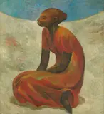 Guillermo Meza Álvarez, Untitled (Seated woman)