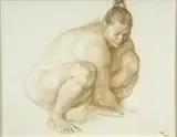 Francisco Zúñiga, Desnudo de cuclillas