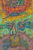 Nicolás Leiva, Untitled, mixed media on canvas