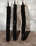Ignacio Iturria, Untitled (Bottles), 1989, oil on canvas