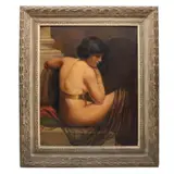 Anónimo, Desnudo femenino, Óleo sobre tela