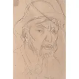 Diego Rivera, Untitled, Lápiz de grafito sobre papel
