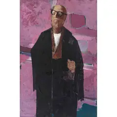 Enrique Echeverría, Retrato de León Felipe, ca. 1971, Óleo sobre tela