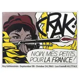 Roy Lichtenstein, Crack! Now, Mes Petits... Pour La France!, 1963, Litografía offset sin número de tiraje