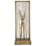 Pal Kepenyes, Mujer bajo cascada, Escultura en bronce patinado
