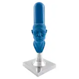 Francisco Esnayra, Cápsula de colores 3, 2013, Escultura en resina poliéster en base de metal