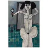 Ignacio Ortiz, Mujer del espejo, Óleo sobre tela