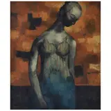 Enrique Echeverría, La bailarina, ca. 1955, Óleo sobre tela