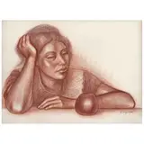 Raúl Anguiano, Mujer con manzana