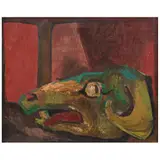 Pedro Coronel, Cráneo #1, 1956, Óleo sobre tela