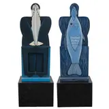 Noé Katz, Mr. Schneider / Así es la vida, Escultura en madera con pintura acrílica