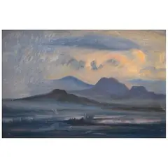 Valetta Swann, Las Calderas en lluvia, Óleo sobre tela
