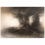 Byron Galvez, Untitled, Tinta y lápiz sobre papel