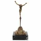 Cristo de San Juan de la Cruz by Salvador Dalí, Escultura en bronce 229 / 2500 en base de mármol, offered Aug 2021