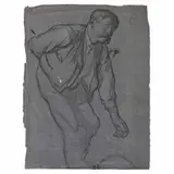 Saturnino Herrán Guinchard, El bailador de jarabe, 1913, Carbón y crayón sobre papel