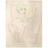 Carlos Orozco Romero, Boceto para autorretrato