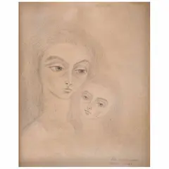 Remedios Varo, Sin título, 1961, Lápiz sobre papel