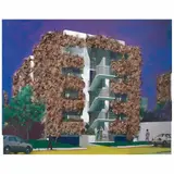 Roberto Turnbull, Arquitecturas III, 2012, Mixta sobre impresión digital sobre tela