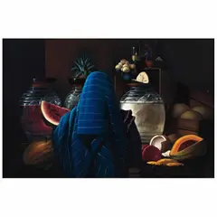 Armando Ahuatzi, Aguas frescas, Óleo sobre tela