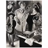 No tiene nada qué ver by Ernesto "el Chango" García Cabral, Tinta, gouache y carboncillo sobre papel, offered Aug 2021