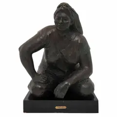 Untitled by Armando Amaya, 1983, Escultura en bronce III / VII en base de madera, offered Aug 2021
