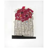 Vicente Rojo Almazán, Volcan para niños 2, de la serie Volcanes Construidos, 2001, Grabado al aguatinta, aguafuerte y azúcar P / T