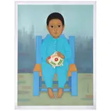 Gustavo Montoya, La alcancía, de la serie Niños Mexicanos, Serigrafía 39 / 250 P
