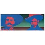 Arnold Belkin, Zapata y Sandino, Serigrafía intervenida sin número de tiraje