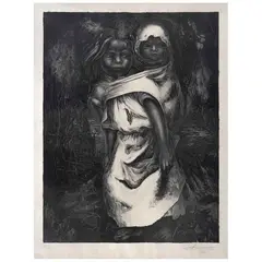 Niña madre by David Alfaro Siqueiros, 1956, Litografía E / E, offered Aug 2021