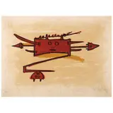 Wifredo Lam, El último viaje del buque fantasma - 6, 1976, Litografía sobre papel Arches 66 / 99
