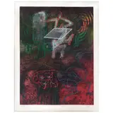 Roberto Matta, Sin título, de la Carpeta Une Saison en Enfer, 1978, Grabado al aguafuerte, aguatinta y carborundum a la poupeé sobre papel japonés 12 / 100