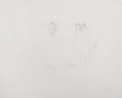 Rafael Coronel, Untitled, Lápiz de grafito sobre papel